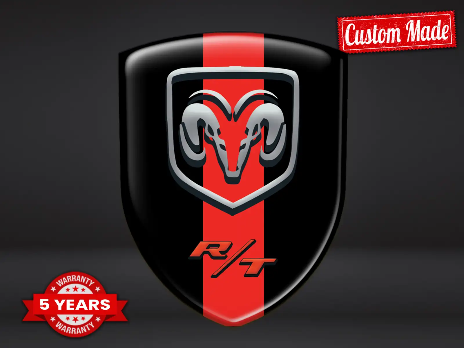 Dodge Vinyl Logoaufkleber Pro Max Robust Elegant Layout